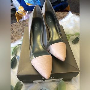 Levity Women’s Gray/Blush Mirage Heels, NWT, NIB